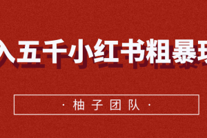 月入五千小紅書粗暴賺錢玩法，適合上班族的賺錢副業