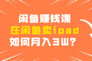 閑魚(yú)賺錢(qián)課：在閑魚(yú)賣(mài)ipad，如何月入3W？詳細(xì)操作教程