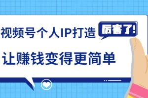 《視頻號個人IP打造》讓賺錢變得更簡單，打開財富之門（視頻課程）