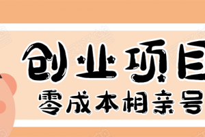 史上最強的零成本創業項目年入30W：相親號，從平臺搭建到引流到后期開單