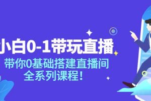 小白0-1帶玩玩直播：帶你0基礎搭建直播間，全系列課程