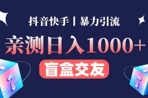 親測交友盲盒副業項目