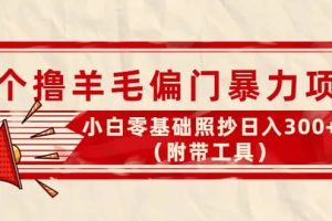 外面賣998的三個(gè)擼羊毛項(xiàng)目，小白零基礎(chǔ)照抄（附帶工具）
