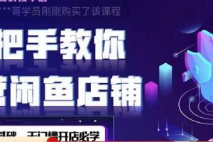2022版-閑魚店鋪0基礎(chǔ)運營實戰(zhàn)教學(xué)：一部手機，一張卡即可開店做電商