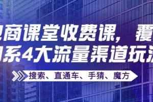 某電商課堂收費(fèi)課，覆蓋淘系4大流量渠道玩法【搜索、直通車、手猜、魔方】