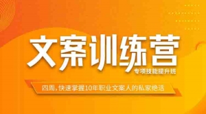 文案訓練營專項技能提升班 快速掌握10年職業文案人的私家絕活