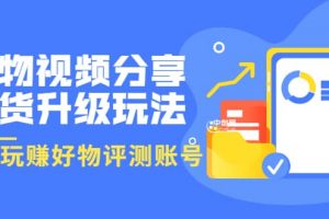好物視頻分享帶貨升級玩法：玩賺好物評測賬號，月入10個W（1小時詳細教程）