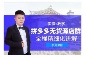 圣淘電商·拼多多無(wú)貨源店群，零基礎(chǔ)也能快速上手拼多多店群！