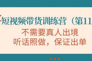 短視頻帶貨訓練營（第11期），不需要真人出境，聽話照做，保證出單