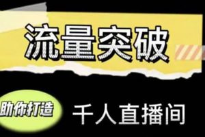 直播運營實戰視頻課，助你打造千人直播間（14節視頻課）