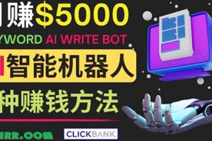 月賺5000美元的網絡營銷利器，利用Ai寫作工具Anyword賺錢的三種途徑