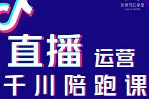 美尊-抖音直播運營千川系統課：直播?運營規劃、起號、主播培養、千川投放等