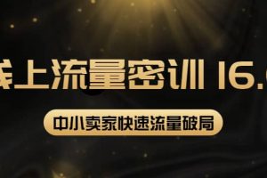 2022秋秋線上流量密訓(xùn)16.0：包含 暴力引流10W 中小賣家流量破局技巧 等等！