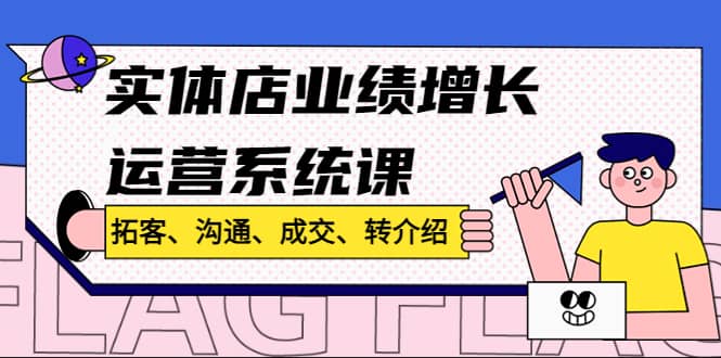 實體店業績增長運營系統課，拓客、溝通、成交、轉介紹!插圖