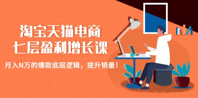 淘寶天貓電商七層盈利增長(zhǎng)課：月入N萬(wàn)的爆款底層邏輯，提升銷(xiāo)量插圖