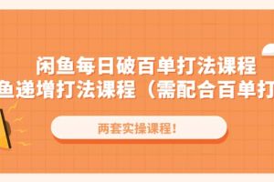 閑魚每日破百單打法實操課程 閑魚遞增打法課程（需配合百單打法）