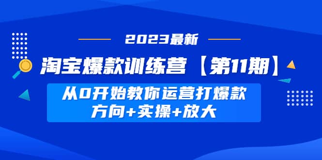淘寶爆款訓練營【第11期】 從0開始教你運營打爆款，方向 實操 放大插圖