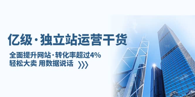 獨立站運營干貨：全面提升網站·轉化率超過4%，輕松大賣 用數據說話插圖