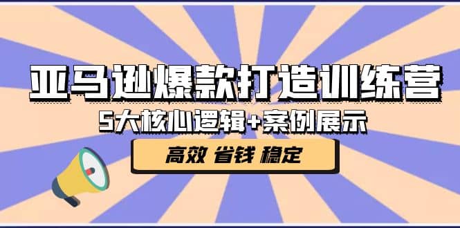 亞馬遜爆款打造訓練營：5大核心邏輯 案例展示 打造爆款鏈接 高效 省錢 穩定插圖