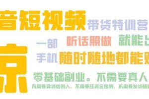 抖音短視頻·帶貨特訓營15期 一部手機 聽話照做 就能出單