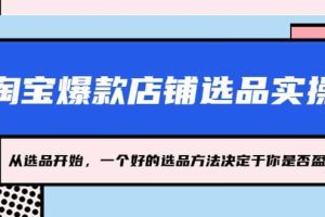淘寶爆款店鋪選品實操，2023從選品開始，一個好的選品方法決定于你是否盈利