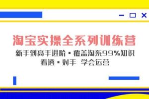 淘寶實操全系列訓(xùn)練營 新手到高手進階·覆蓋·99%知識 看透·對手 學(xué)會運營