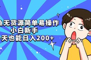 咸魚無貨源簡單易操作