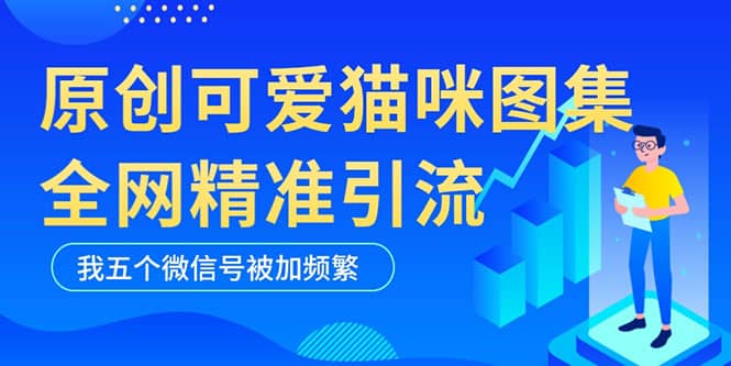 黑科技純原創可愛貓咪圖片，全網精準引流，實操5個VX號被加頻繁插圖