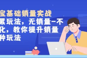 淘寶基礎(chǔ)銷量實(shí)戰(zhàn)-積累玩法，無銷量-不轉(zhuǎn)化，教你提升銷量多種玩法