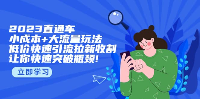 2023直通小成本 大流量玩法，低價快速引流拉新收割，讓你快速突破瓶頸插圖