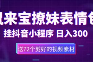 鼠來寶撩妹表情包，通過抖音小程序變現(xiàn)，日入300 （包含72個動畫視頻素材）