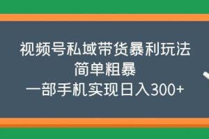 視頻號私域帶貨暴利玩法，簡單粗暴