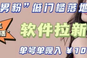 快手0粉開通官方“磁力聚星”小鈴鐺，0基礎0費用實操無人直播“軟件拉新”
