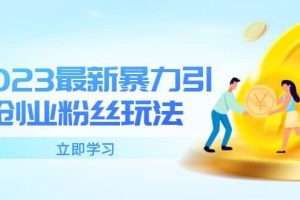 2023最新暴力引流創(chuàng)業(yè)粉絲玩法，單日被動(dòng)引流50 創(chuàng)業(yè)粉