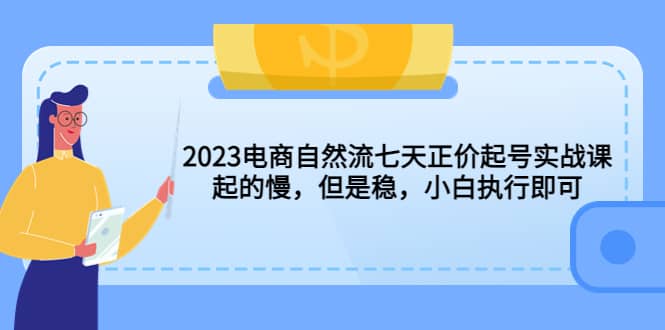 2023電商自然流七天正價起號實戰課：起的慢，但是穩，小白執行即可插圖
