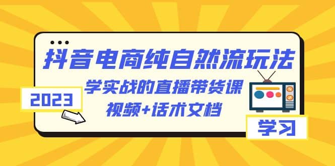 2023抖音電商·純自然流玩法：學實戰的直播帶貨課，視頻 話術文檔插圖
