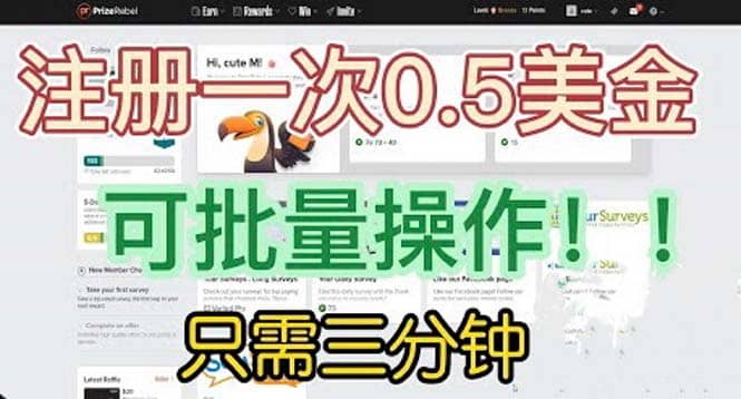 國外項(xiàng)目注冊(cè)一次0.5美金 只需三分鐘無腦操作 可批量放大 小白工作室福利插圖