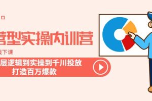 運營型實操內訓營-第28期線下課 從底層邏輯到實操到千川投放 打造百萬爆款