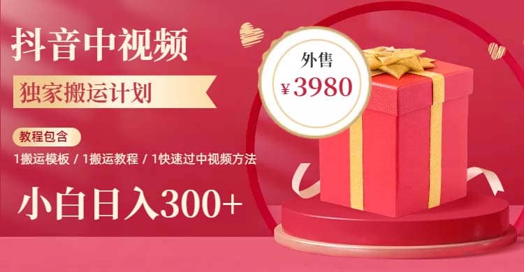 2023年獨家抖音中視頻搬運計劃，每天30分鐘到1小時搬運 小白輕松日入300插圖