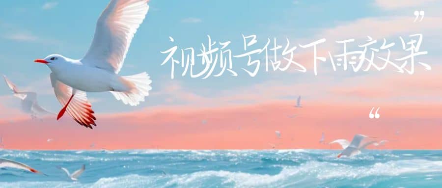 視頻號(hào)做下雨視頻一個(gè)賬號(hào)一周漲粉10W 年入100w插圖