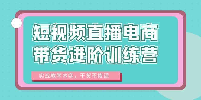短視頻直播電商帶貨進(jìn)階訓(xùn)練營(yíng)：實(shí)戰(zhàn)教學(xué)內(nèi)容，干貨不廢話插圖