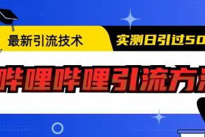 最新引流技術：嗶哩嗶哩引流方法，實測日引50