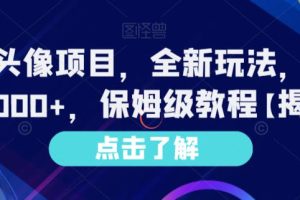 Ai漫改頭像項目，全新玩法，單日收益1000 ，保姆級教程【揭秘】