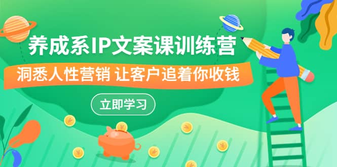 養(yǎng)成系-IP文案課訓(xùn)練營，文案心法的天花板 洞悉人性營銷 讓客戶追著你收錢插圖