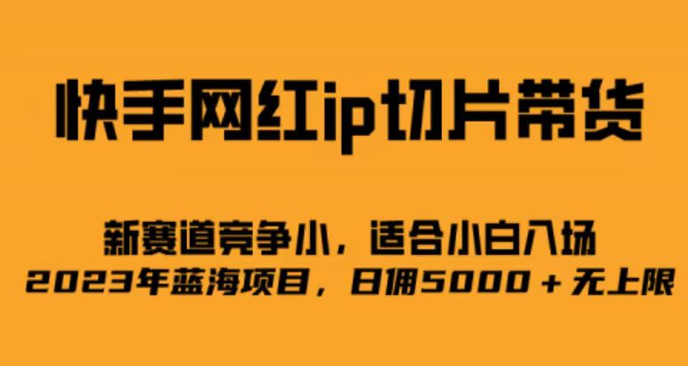 快手網紅ip切片新賽道，競爭小事，適合小白 2023藍海項目插圖
