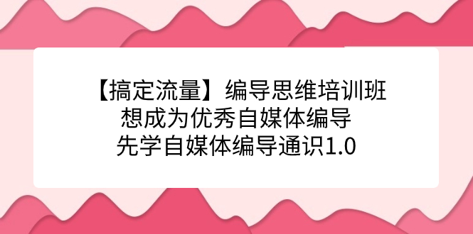 【搞定流量】編導思維培訓班，想成為優秀自媒體編導先學自媒體編導通識1.0插圖