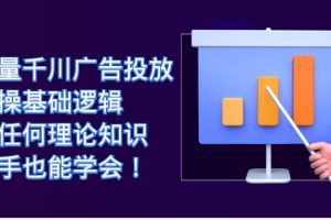 巨量千川廣告投放：實操基礎邏輯，無任何理論知識，新手也能學會！