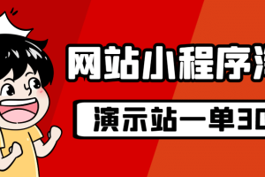 源碼站淘金玩法，20個演示站一個月收入近1.5W帶實操