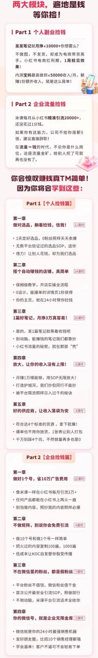 小紅書·撿錢課 發(fā)發(fā)筆記月掙1.5w 不做圖 不發(fā)貨 1周就見效(個人篇 企業(yè)篇)插圖1