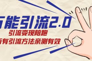 紳白·萬能引流2.0，引流變現(xiàn)陪跑，所有引流方法親測(cè)有效